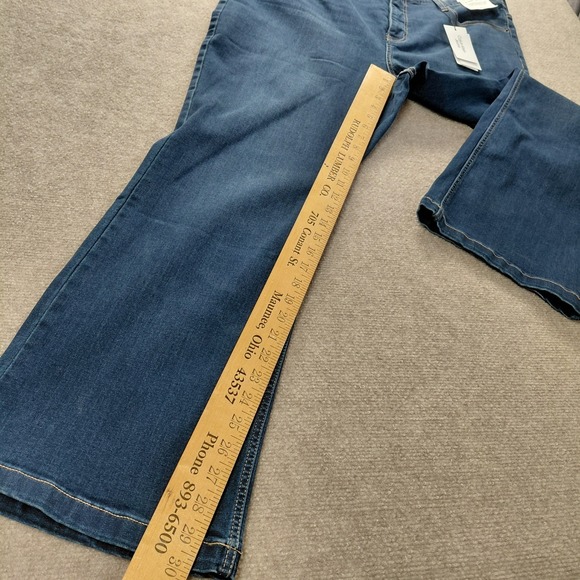 Calvin Klein Jeans High Rise Demi Boot Cut Women 20W Medium Wash Jeans 40x30 NEW - Picture 6 of 12